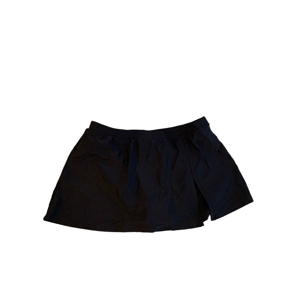 12 Ocean Dream Women's New Black‎ Skirted Bathing Bottoms Swimsuit
